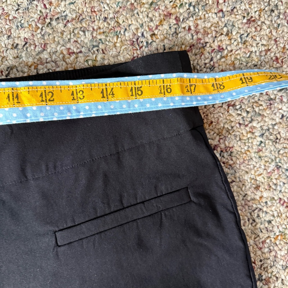 Crown & Ivy Black Ankle Pants with Bow accents 14 - Picture 7 of 11